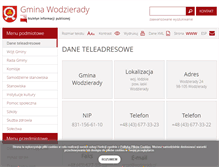 Tablet Screenshot of bip.wodzierady.pl
